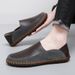 Men's Shoes Spring And Autumn New Breathable Casual Cowhide Sole Driving Slip On Shoes Soft Sole Genuine Leather Handmade Men's Shoes_vogvips.com