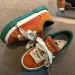 New Retro Red Canvas Low Cut Sports Letter Embroidered Skateboard Women's Flat Shoes, Fashionable Designer Casual Shoes_vogvips.com