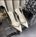 Edition ~ Gentle Style Rhinestone Pointed Toe Sandals 2025 Spring New Closed-Toe Stiletto Dress Versatile High Heels_vogvips.com