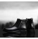 Men's Polished Retro Casual Men's Leather Boots Side Zipper Cotton Boots Breathable Martin Boots Low Heel Leather Boots Men's Shoes_vogvips.com