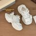 Women's Parisian Bow Platform Chunky Shoes Mesh Breathable Low Top Casual Sports Summer New Style 2026_vogvips.com