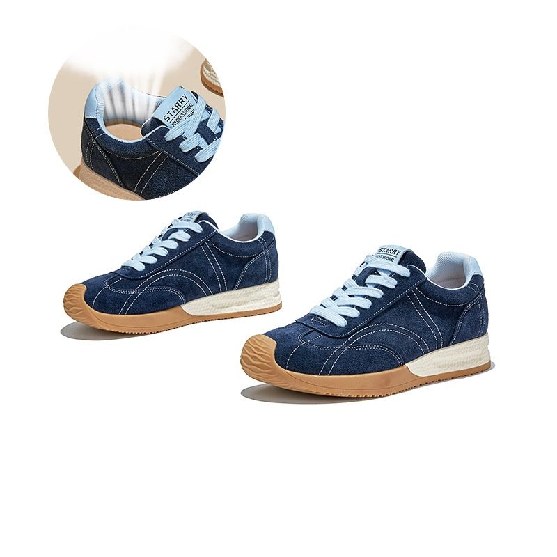 True Leather Training Shoes 2025 Autumn New Commuter Versatile Flat Sports Forrest Gump Shoes Lightweight Women's Shoes_vogvips.com