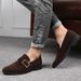 Men's Casual Loafers With Soft Suede Upper & Breathable Design - Lightweight Driving Shoes For All Seasons Large Size Beanie Shoes_vogvips.com