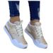 Wish Foreign Trade Plus Size Women's Sports Shoes 2023 Spring New Breathable Color Block Casual Running Sneakers_vogvips.com