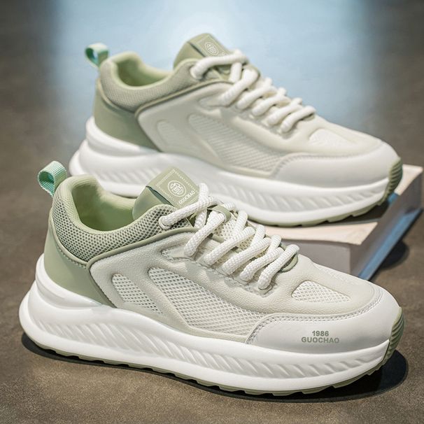 Men's Breathable Mesh Casual Sneakers - Lightweight Comfort For Running & Daily Wear - Fashionable Low-Top Design_vogvips.com