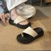 Thick-bottomed Set Of Toe Slippers For Women To Wear In The Summer Of 2026, New Fashion Sanya Vacation Beach Sandals_vogvips.com