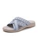 Wedge Heel Slippers Women, Summer Outdoor Wear, New Fashion Flat Sandals, Soft Sole Beach Sandals For Women_vogvips.com