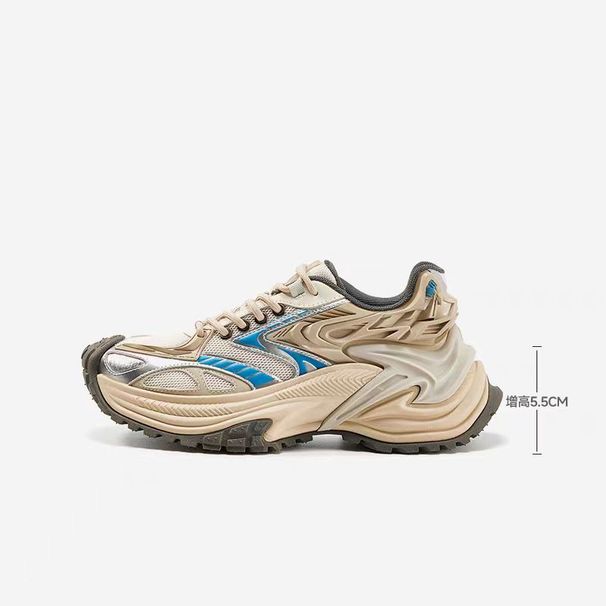 Zhao Lusi Same Style OG Rattlesnake Slow Running Dad Shoes For Women Summer Breathable Height Increasing Thick Sole_vogvips.com