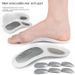 Breathable & Detachable Arch Support Insoles For Flat Feet – Adjustable Orthopedic Shoe Inserts For Men & Women (Silver Grey, Pack Of 1)_vogvips.com