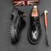 New Teenagers Lace-up Low-top Breathable Formal Casual Leather Shoes_vogvips.com