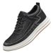 Men's Invisible Heightening Board Shoes Cow Two-layer Leather Casual Inner Heightening White Shoes Sports Shoes_vogvips.com