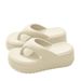 EVA Thick Flip-Flops 7cm Women Outdoor Height Increasing Soft Sole Non-Slip Toe Clip Sandals Ins Trend Summer New_vogvips.com