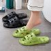 EVA Water Leak Stepping On Feces Feeling Slippers For Women Outdoor Indoor Bathroom Shower Hotel Couple Cool Slippers High-end Slippers_vogvips.com