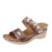 Large 2025 Summer New Casual Round Head Leopard Snake Pattern High Women's Slope Heel Slippers_vogvips.com