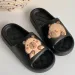 2026 New Cute Capybara Design Thick Sole Women Slippers Slides Bathroom Beach Indoor Sandals Summer Couple Shoes_vogvips.com