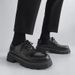 Cross-Border Derby Men's Black Expert Spring And Autumn New Low-Top Leather Shoes Live Youth Casual_vogvips.com