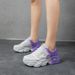 New daddy shoes women's shoes hollow net shoes students breathable thick sole increase leisure sports shoes travel shoes_vogvips.com