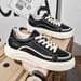 Men's Low-Top Sneakers Fashion Casual Breathable Lace-Up Shoes With PU Leather & EVA Cushion For Youth Daily Wear_vogvips.com