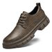 European Warm Series Men's Outdoor Leather Work Spring Winter Low-top Cowhide Hiking Casual Large Size Warm Cotton Shoes_vogvips.com