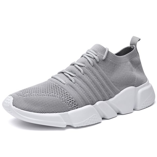 Hot Selling Couple's Flyknit Sports Men's And Women's Large Size Zhongbang Socks Casual Shoes_vogvips.com