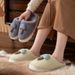 Autumn Winter New Women, Non-Slip Soft Sole, Comfortable Men, Plush Cotton Slippers For Indoor Warmth, Cute_vogvips.com