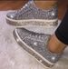 shoes. 2026 Spring And Autumn New Sequin Lace Up Sports For Large Women's Shoes_vogvips.com