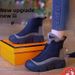Zipper Snow For Women 2025 Autumn Winter New Fleece Lined Warm Leather Fashion Casual Thick Cotton Boots Soft Sole_vogvips.com