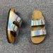 Large Size Shiny Platform Slippers Women, 2026 New Model, Spring And Autumn Retro Casual Closed-Toe Half Slippers,_vogvips.com