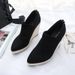 Women's Chunky Heel Boots – Slip-Resistant Platform Wedges With Breathable Lining | Winter Ankle Booties (Black/Deep Blue, EU 34-41)_vogvips.com