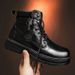 European Warm Series 2025 Autumn Winter High Top Small Yellow Couple Martin Work Boots Chunky Men's Shoes_vogvips.com