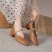 Small Square Leather Shoes For Women 2023 Autumn Metal Toe Anti-Kick Simple Thick Heel Soft Sole Comfortable Color High_vogvips.com