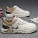 Men's Shoes Breathable Little White Shoes Male Students Platform Sports Shoes Casual Board Shoes_vogvips.com