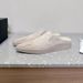 Women's Pointed Toe Flat Sneakers Casual Slip-On Distressed White Shoes Spring New Style Niche Half Slippers_vogvips.com