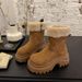 Snow Boots Women's Winter 2025 New Style Short-top Fleece Burken Cotton Shoes_vogvips.com