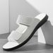 Men’s Double Strap Suede Slide Slippers, Adjustable Hook Loop Light Platform Casual Sandals_vogvips.com
