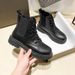 Martin Children Winter New Versatile Slimming Leather Surface Waterproof Thick Sole With Plush Warm Cotton Boots_vogvips.com