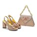 Shoe Bag Matching Fabric Splicing Leopard Print Road Wedding Party Formal Wear Daily Commute_vogvips.com