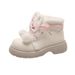 Cute Warm Thick-Soled Snow Boots For Women 2025 New Winter Furry Plush Thickened Lolita Cotton Shoes_vogvips.com
