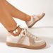 Large Size German Training 2025 New Round Toe Versatile Lace Up Flat White Low Top Sports Board Shoes_vogvips.com