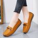 Casual Women's Flat Shoes Soft Sole Soft Surface Comfortable Wear-resistant Beans Shoes_vogvips.com