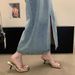Niche Style Flip-flop Flip-flops Fairy Shoes Outwearnew Arrivalsummer Silver High Heels Sandals_vogvips.com