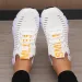 Women's Mesh Lightweight Soft Sole Jogging Strap Breathable Fashion Sports Walking Casual Tennis Flat Shoes For Men_vogvips.com