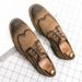 Large Size 46 Brogue British Style Low-top Lace-up Leather Men's Suede Breathable Casual Business Shoes_vogvips.com