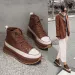Ankle Boots For Women With Laces Booties High Platform Lace-up Woman Short ShoesChunky Footwear Comfortable And Elegant Y2k Hot_vogvips.com