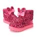 Kids Winter Boots With Sparkly Sequins – Warm & Stylish Snow Boots For Girls (Sizes 21-38, Black/Pink/Rose)_vogvips.com