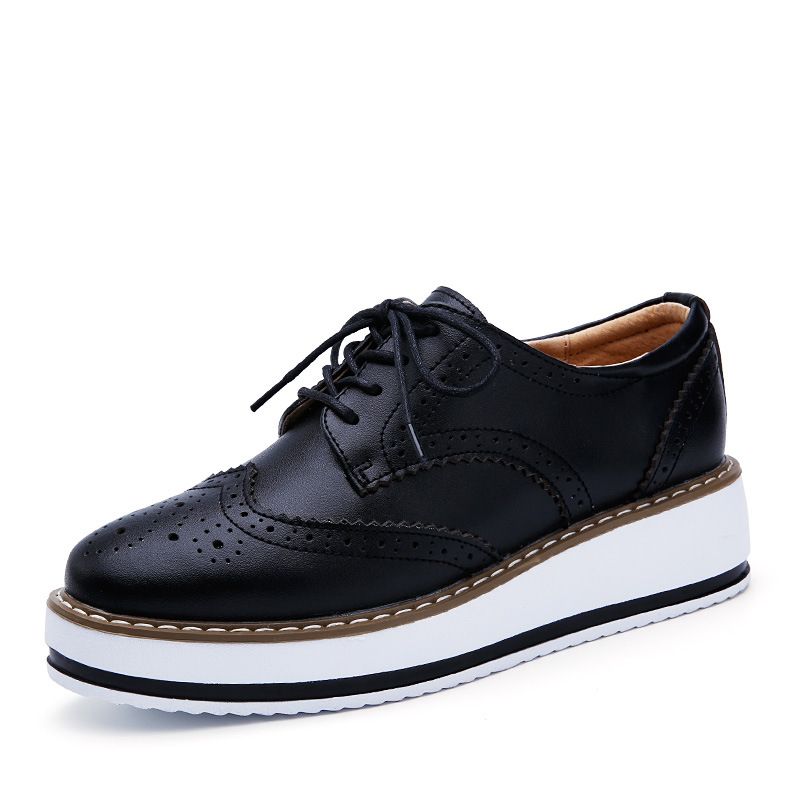 Women Men's Boots Patent Leather Office Shoes Footgear Round Toe Wingtip_vogvips.com