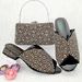 Women’s Shoes fashion women's shoes and bags set color matching rhinestone plaid comfortable low heeled slippers_vogvips.com