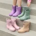 Women Low Non-slip Kitchen Rain Shoes Water Woman Rubber Garden Galoshes Slip-on Rainboots Short Boots 231030_vogvips.com