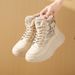 Women's Shoes Plush High Top Windproof Boots Women Winter New Student Ins Version Warm Casual Thick Soled Cotton Shoes P6011_vogvips.com