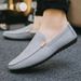 Men’s Shoes Summer Cloth Shoes, Toes Shoes, Men's Casual Shoes, Korean Style, Trendy Lazy One Step Canvas Shoes, Size 45 Men's Shoes_vogvips.com